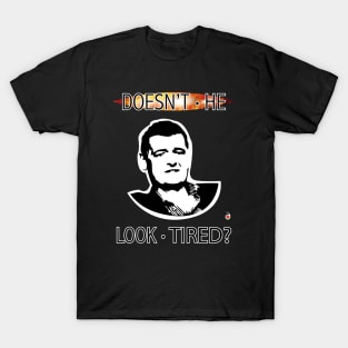 Moffat looks tired (white on dark colors) T-Shirt